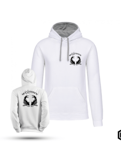 Max vissen Hoodie White